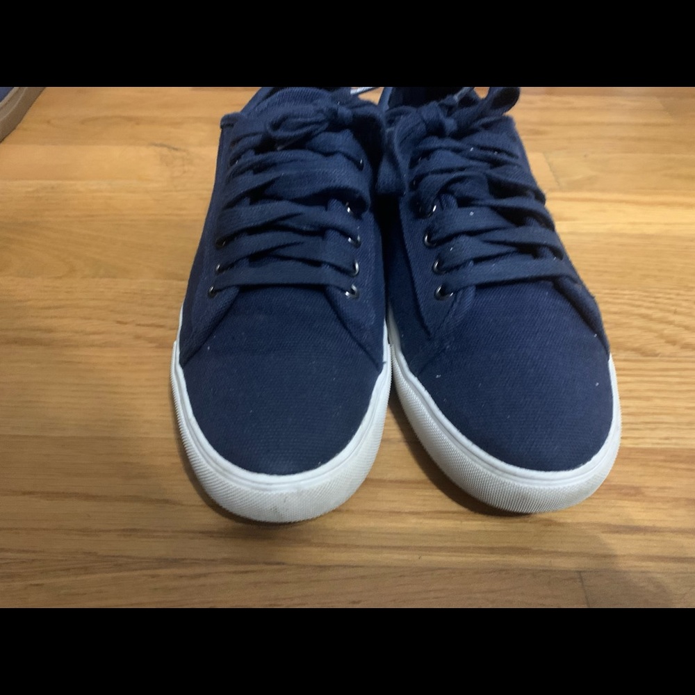 Brooks Brothers Blue Canvas Sneakers